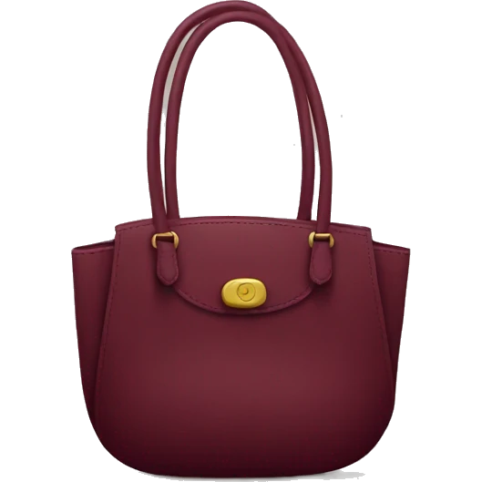Burgundy handbag  emoji
