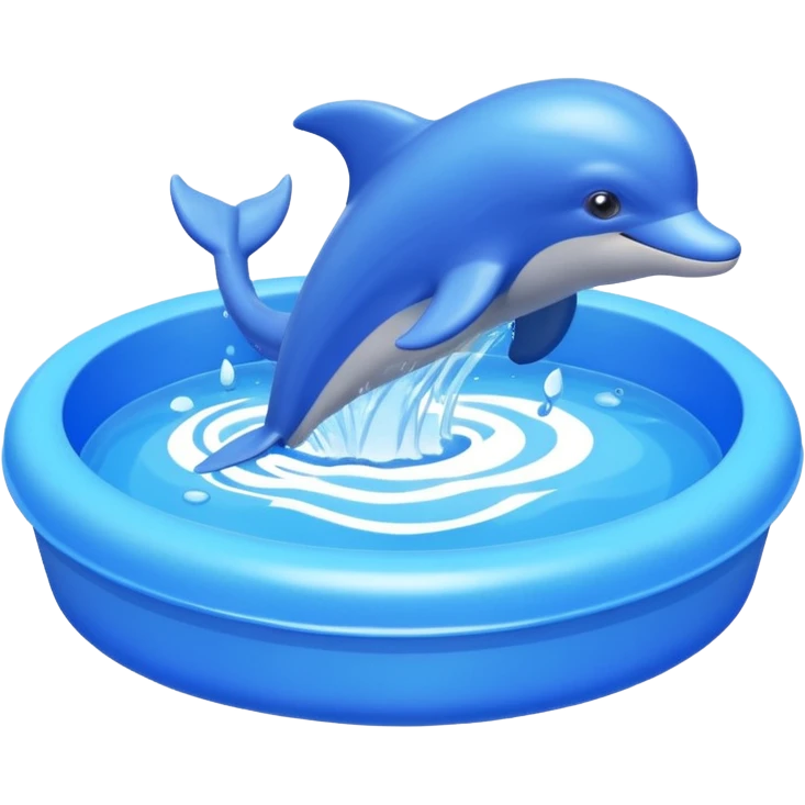 Dolphin kiddie pool emoji