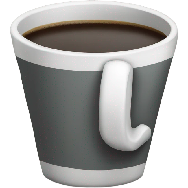 Grey cup hot coffee  emoji