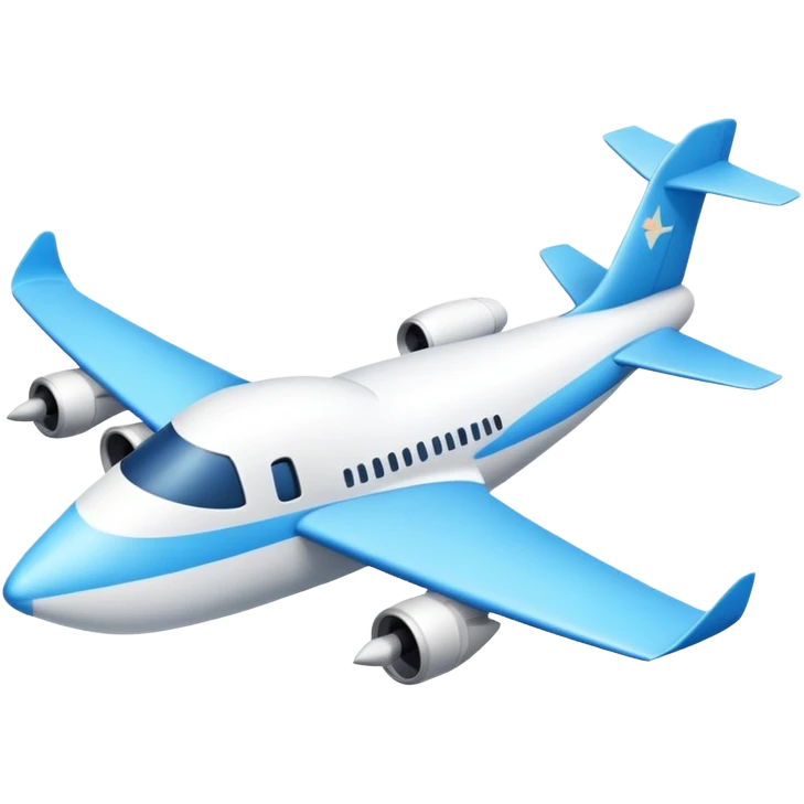 goose shaped like an airplane, airplane with goose features emoji