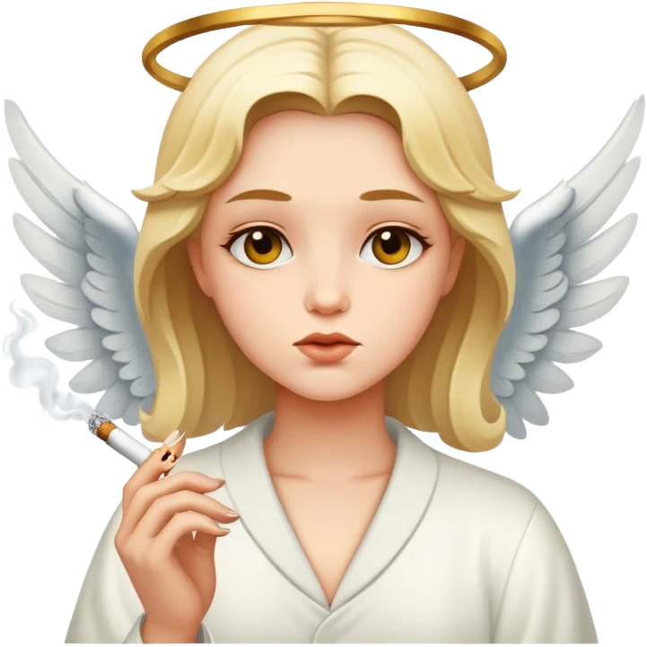 angel smoking emoji
