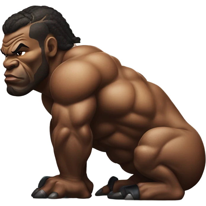 Mike Tyson on a bison emoji