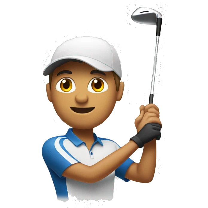 Golfista discapacitado de un brazo  emoji