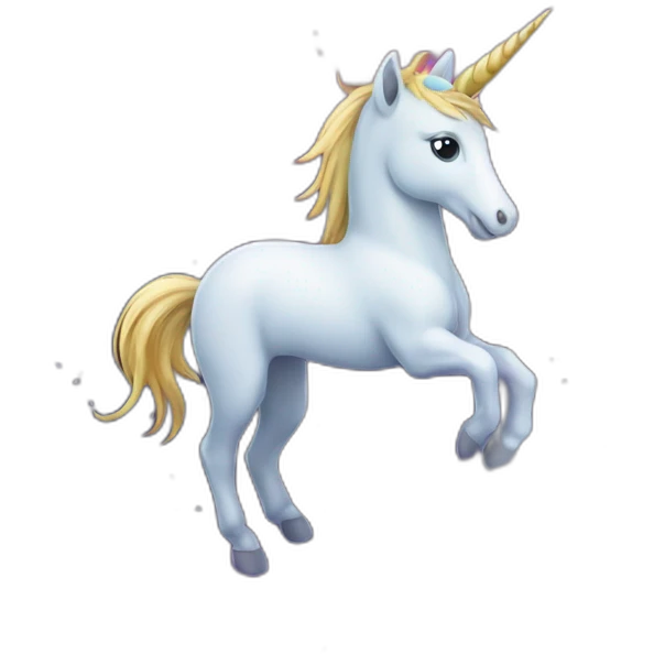licorne dans l'espace emoji