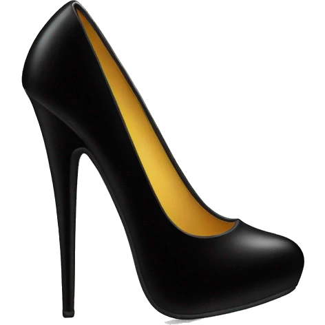 Black high heel emoji