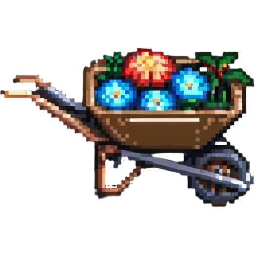 simple wheelbarrow emoji