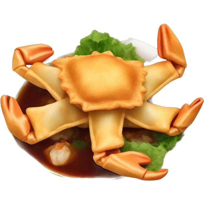 Crab Rangoon Chinese food emoji