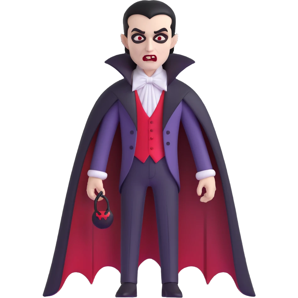 vampire man in cyberpunk setting emoji