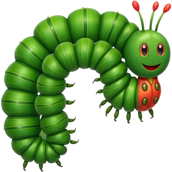 Hungry catapillar emoji