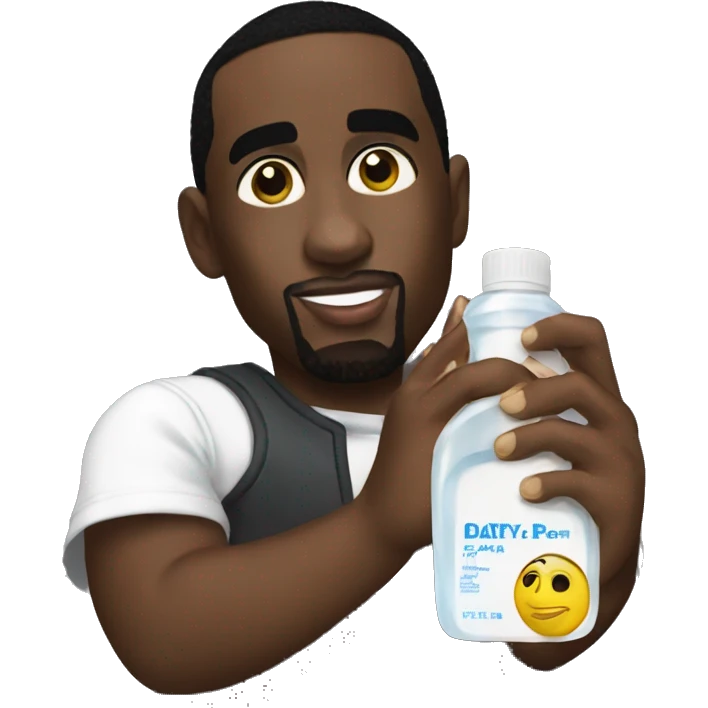 p diddy holding baby oil emoji