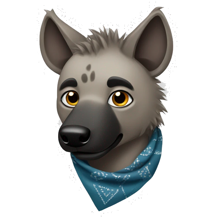 Hyena with bandanna  emoji