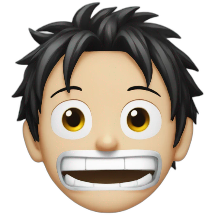 Luffy from one piece emoji