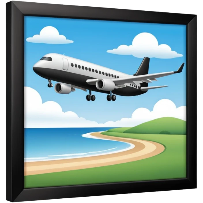 airplane departure black emoji