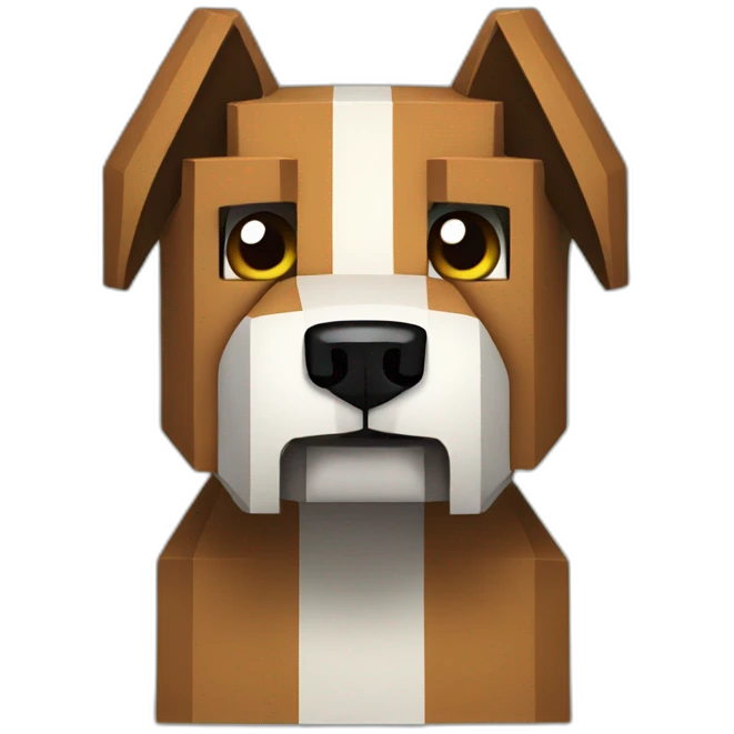 Minecraft dog emoji