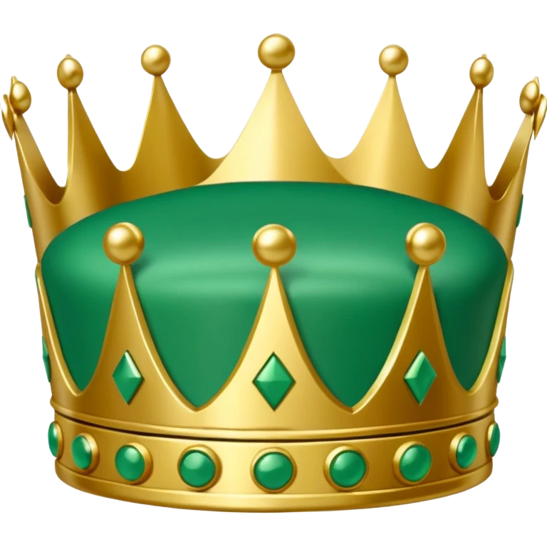 Green Domino crown emoji