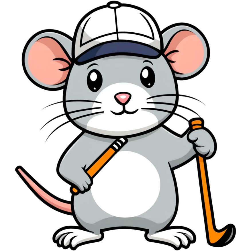 Rat golfer  emoji