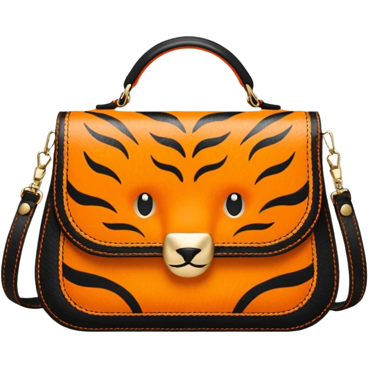 Tiger print purse emoji