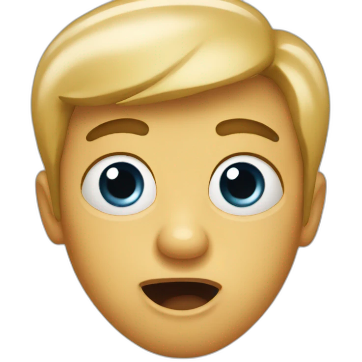 surprised big eyes emoji