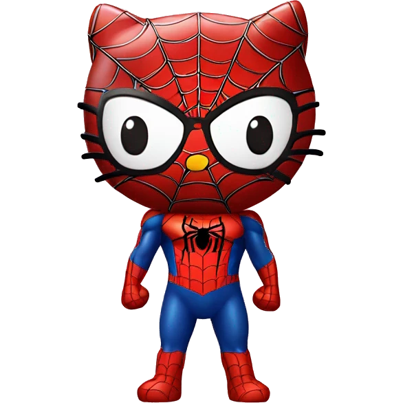 Hello kitty spider man emoji
