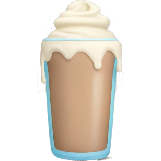 Protein Shake with bow on it emoji