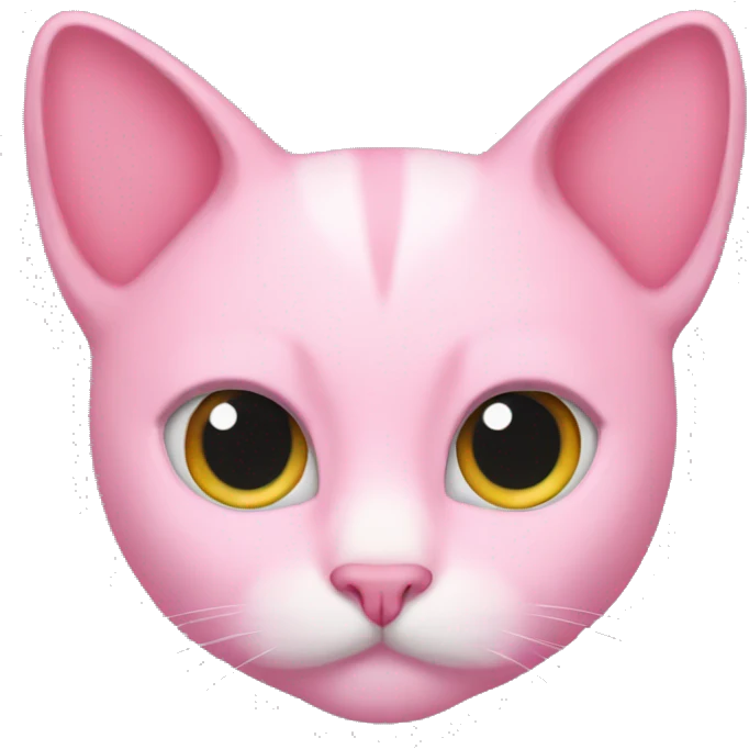 Pink cat heart eyes emoji
