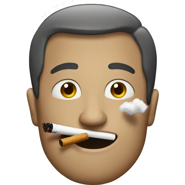 A person smokes emoji