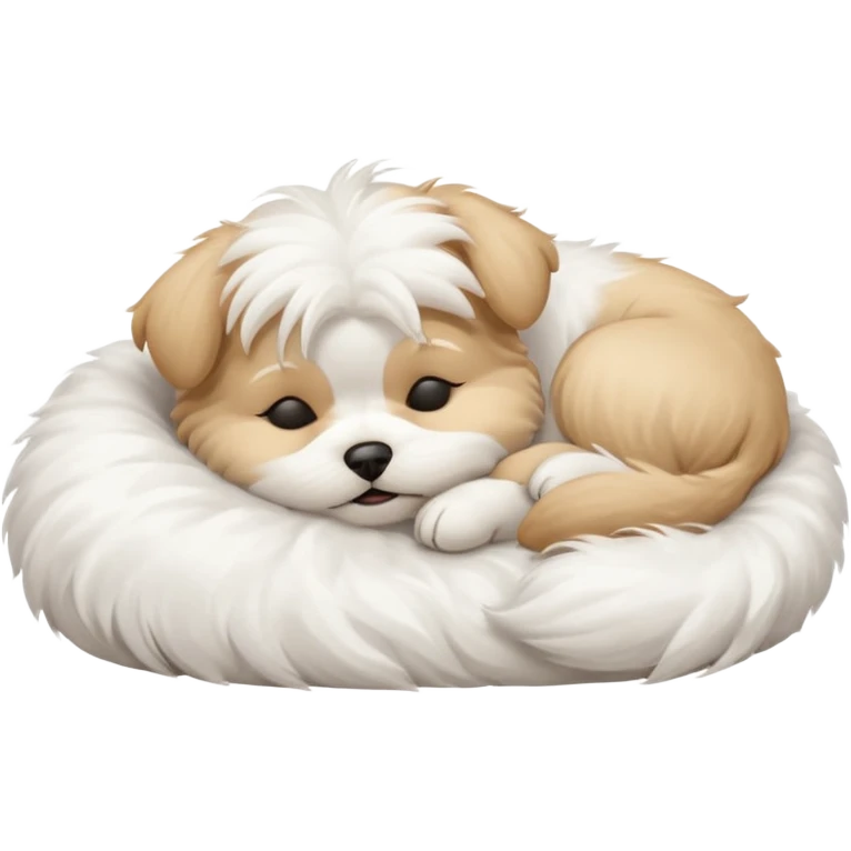 maltese sleeping emoji