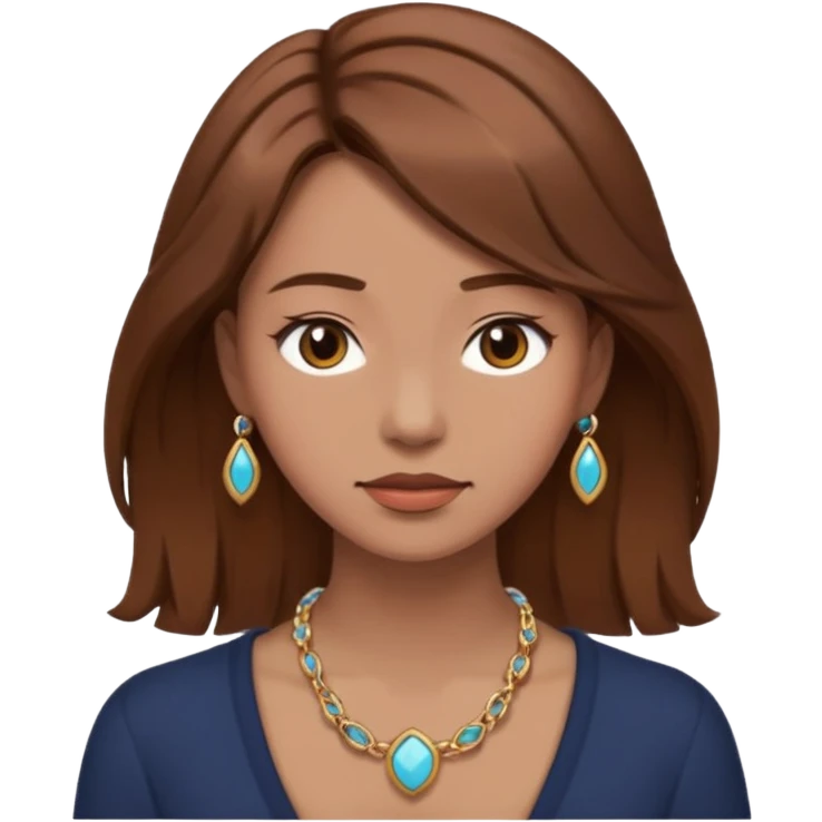 woman surprisingly sensitive and loyal. Still chaotic, but you see how deeply they care under that bold exterior. brown hair emoji