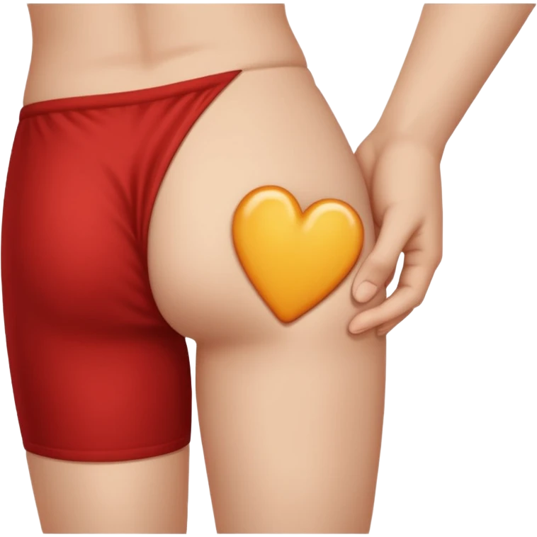 Some one has finger close to. Someone’s butt emoji