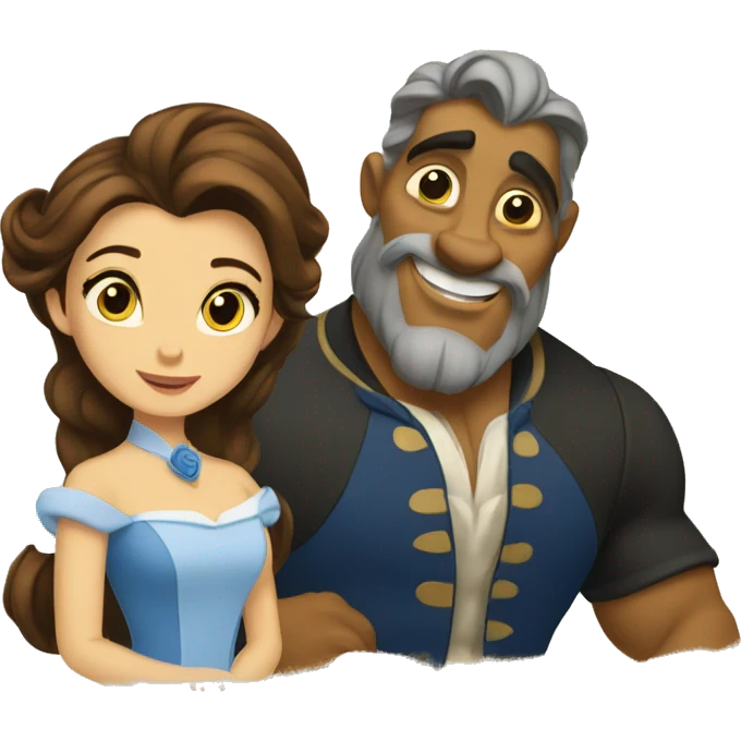 Belle and the beast emoji