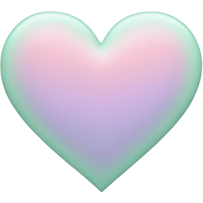Pastel heart emoji