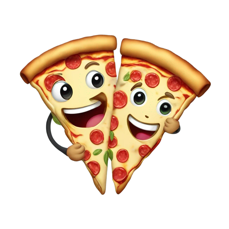 Pizza eating pizza  emoji