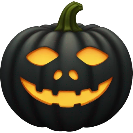 black pumpkin emoji