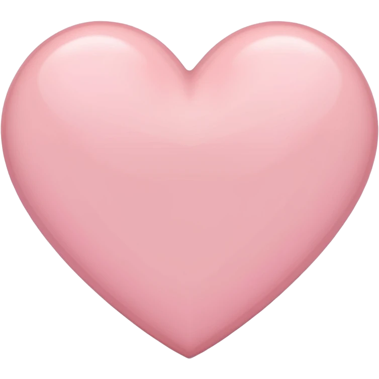 a light pink heart emoji