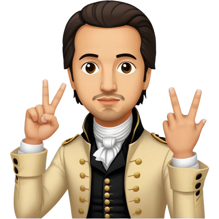 lin manuel miranda as alexander hamilton sticking up the middle finger🖕🏽🖕🏽🖕🏽🖕🏽 emoji