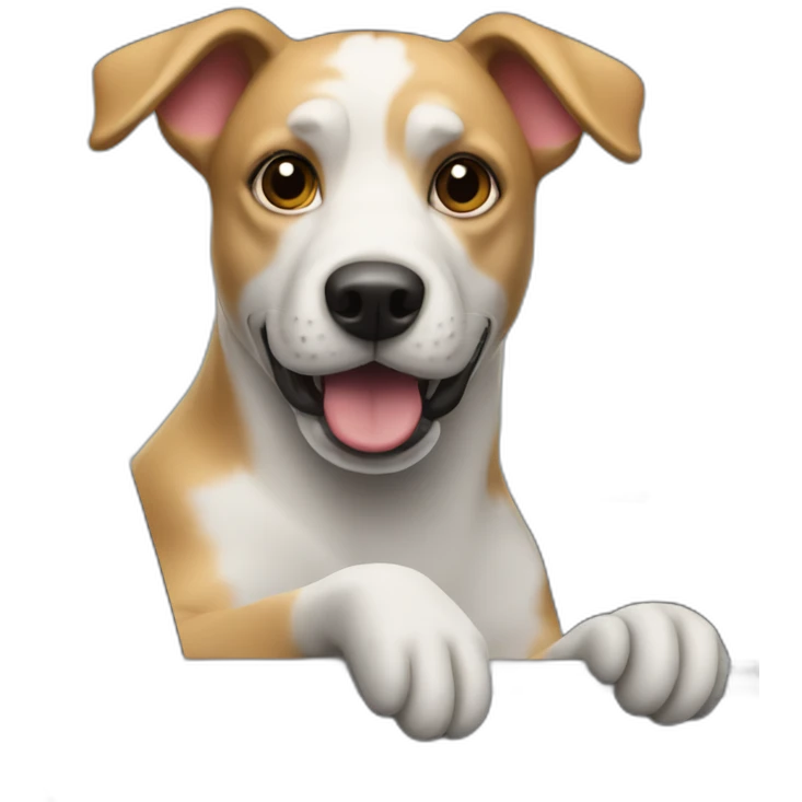 A dog with a beak driving a car emoji