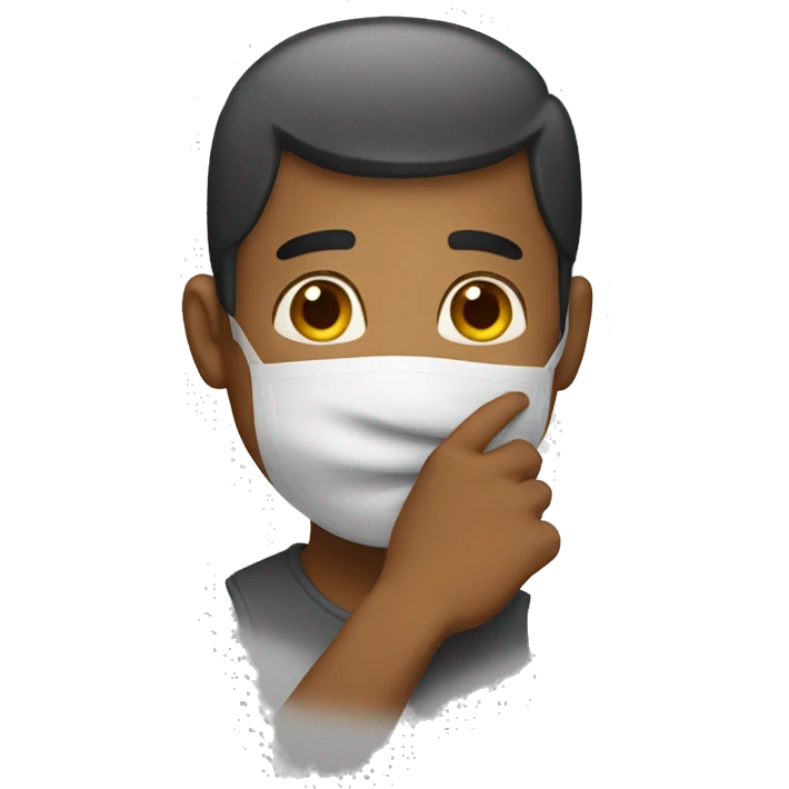person whispering emoji