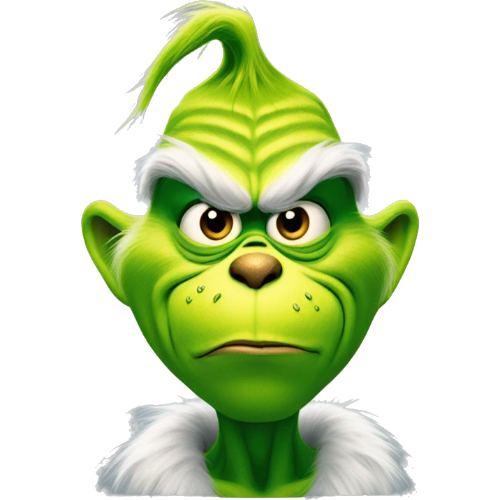 The grinch  emoji