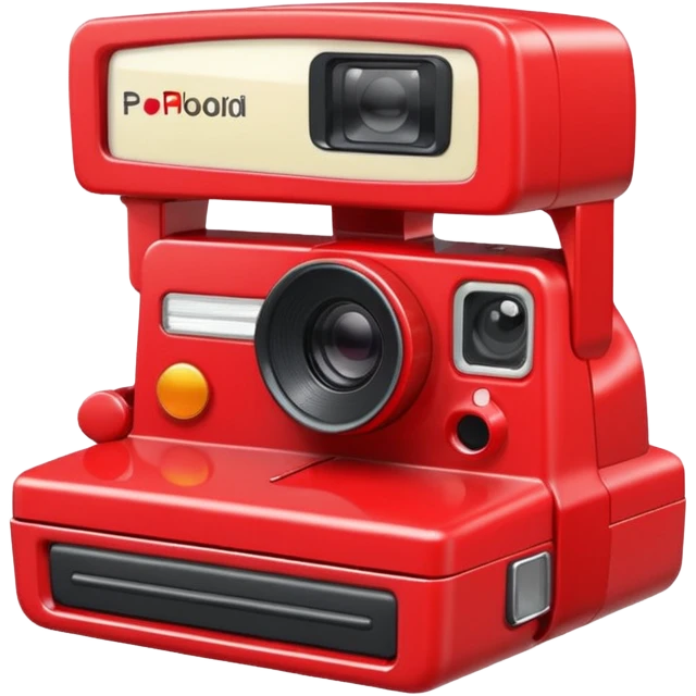 red polaroid camera emoji