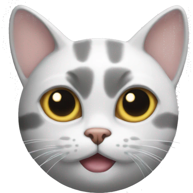 Cat with boba eyes emoji