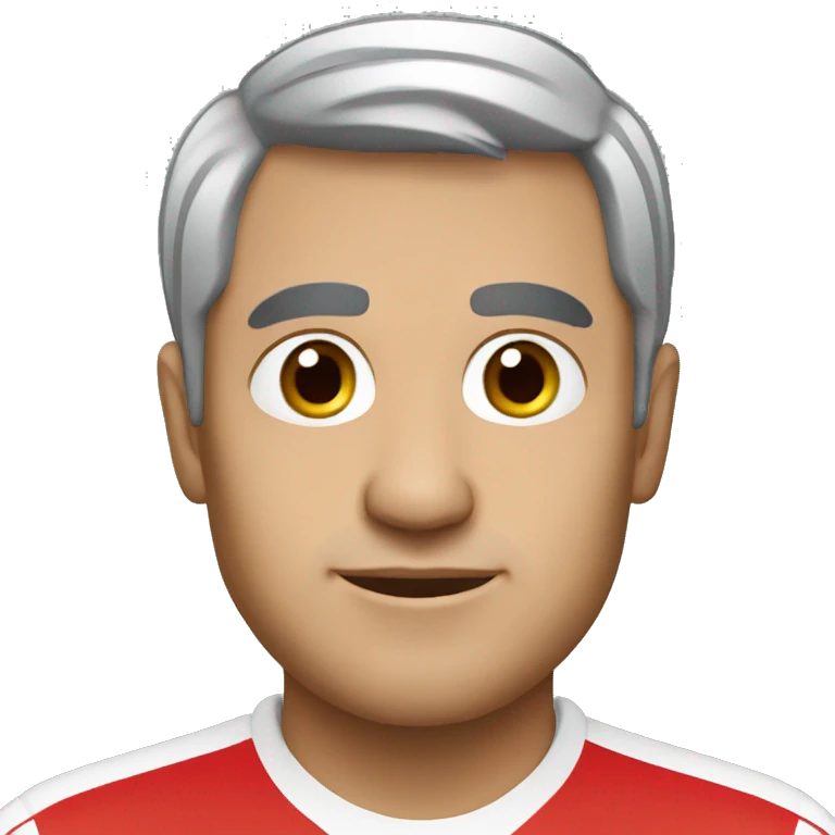 arsenal fan 22 old male with standard haircut, black hairs  emoji