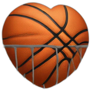 Basket-ball-in-love emoji