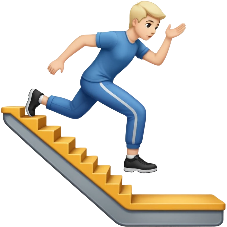 stepping up onto and down from a platform emoji