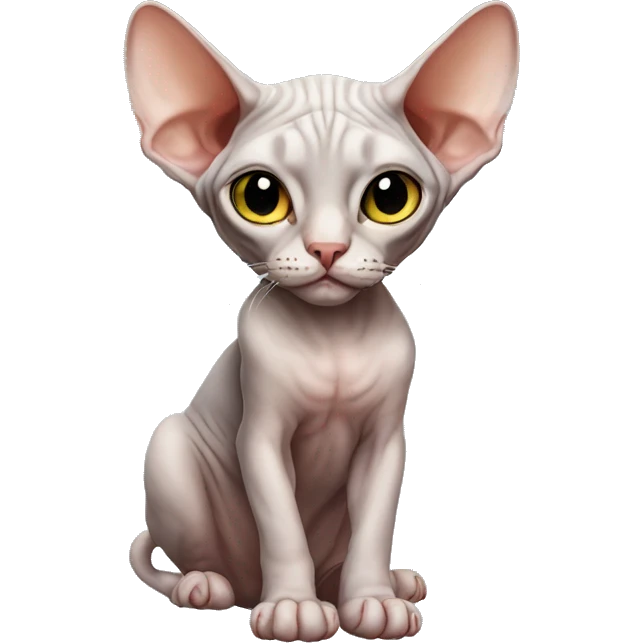 Cat sphynx emoji