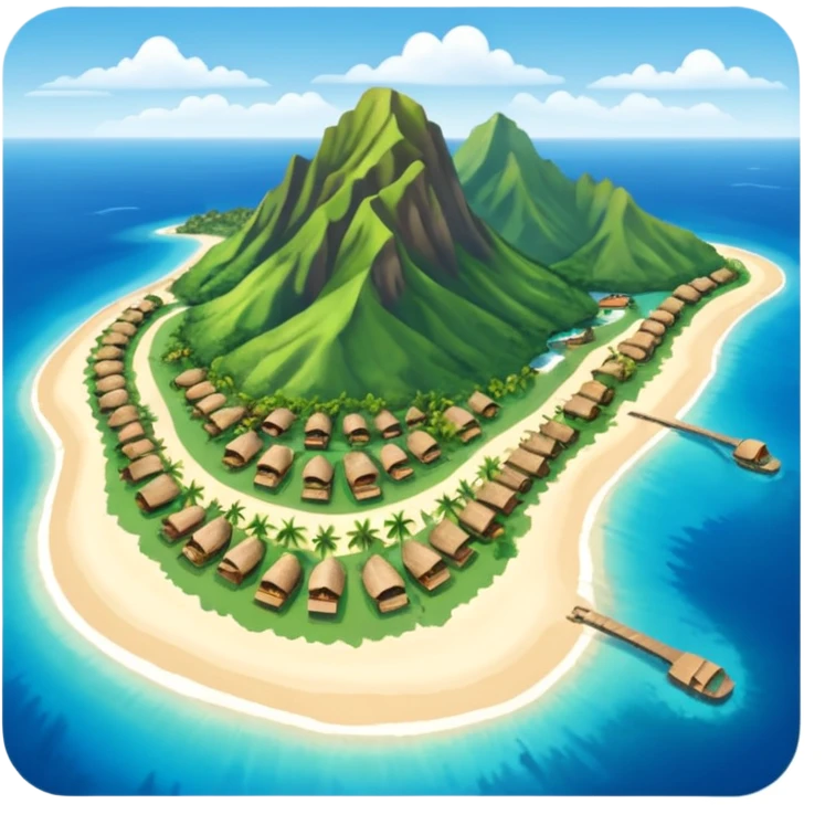 Moorea Island from above emoji