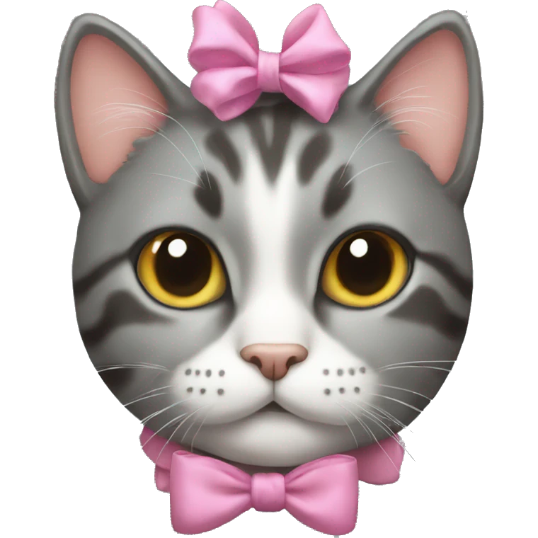 Cat with a bow emoji