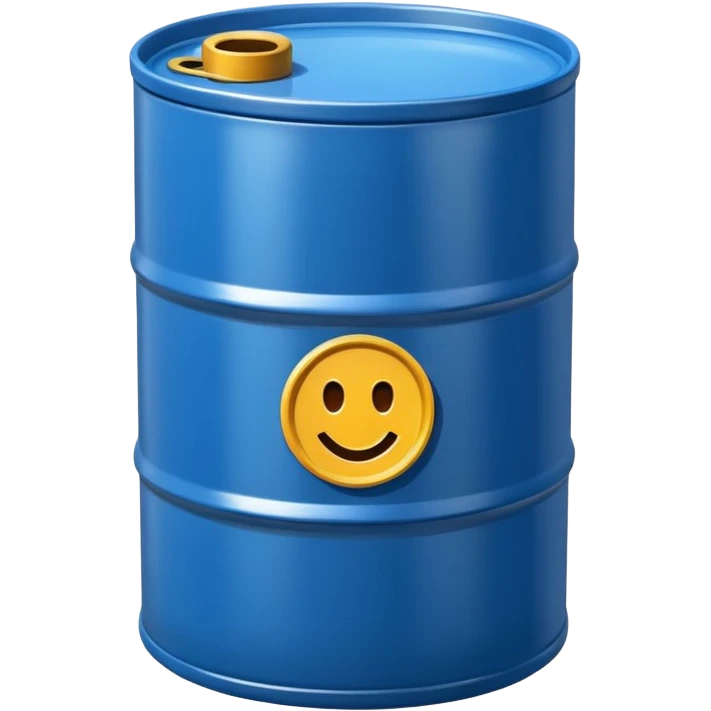 generate a realistic metal petroleum barrel without rust emoji