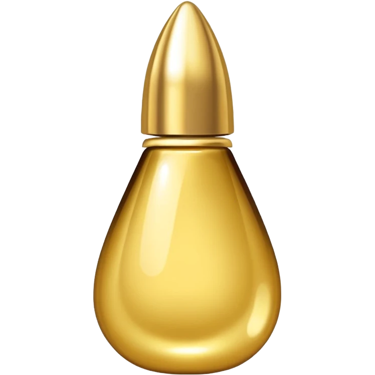 Gold drop of nail polish   emoji