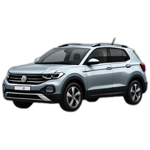 Light-grey Volkswagen t-cross emoji