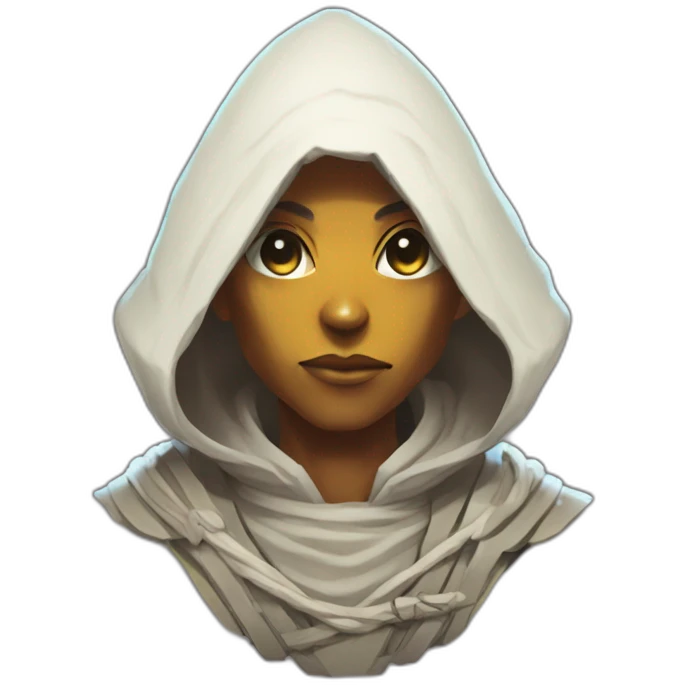 alien monk futuristic roguelike rpg style inspired by slay thee spire emoji